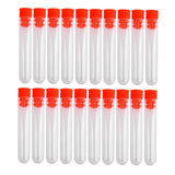 Maxbell 6x1cm Plastic Graduated Cryovial Test Tube Sample Vial with Seal Cap Pack of 20