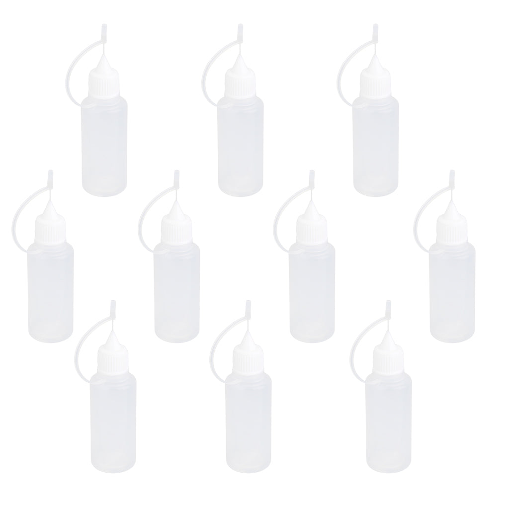 10pcs 20ml Needle Tip Empty PVC Squeezable Dropper Bottle Liquid Storage