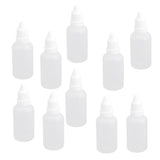 10pcs 30ml Empty PVC Squeezable Dropper Bottles for Eye Drops Lab Liquid