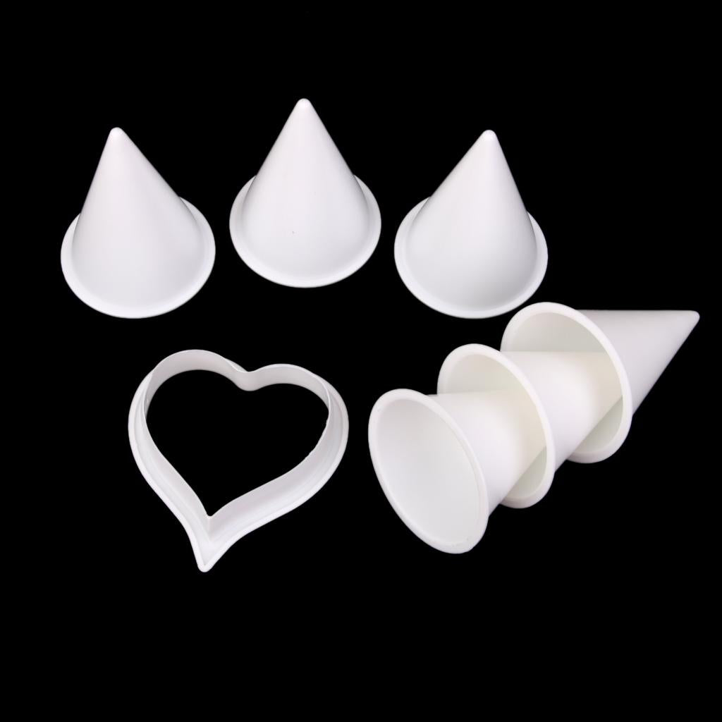 Maxbell Set of 7 Calla Lily Flower Former Modelling Cutters for Sugercraft Cake Cookie DIY