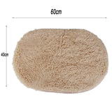 Maxbell Bedroom Fluffy Mat Rug Faux Fur Carpet Floor Cover Non-slip -Light Camel