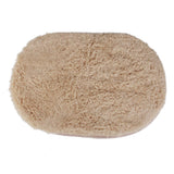 Maxbell Bedroom Fluffy Mat Rug Faux Fur Carpet Floor Cover Non-slip -Light Camel
