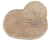 Maxbell Bedroom Fluffy Mat Rug Faux Fur Carpet Floor Cover Non-slip -Light Camel