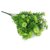 Maxbell 1x Artificial Plastic Green Leaves Grass Plant Home Decoration 37cm Height
