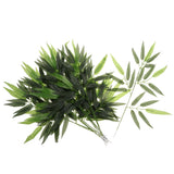 12x Artificial Bamboo Ivy Plant Bush Plastic Foliage Garland Home Decor 60cm