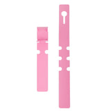 Maxbell 100pcs PVC Greenhouse Gardening Plant Stake Hanging Collar Tag Label Pink