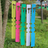 Maxbell 100pcs PVC Greenhouse Gardening Plant Stake Hanging Collar Tag Label White