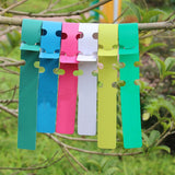 Maxbell 100pcs PVC Greenhouse Gardening Plant Stake Hanging Collar Tag Label Yellow
