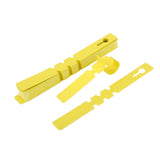 Maxbell 100pcs PVC Greenhouse Gardening Plant Stake Hanging Collar Tag Label Yellow