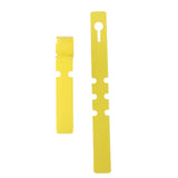 Maxbell 100pcs PVC Greenhouse Gardening Plant Stake Hanging Collar Tag Label Yellow
