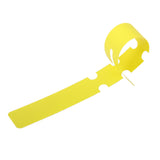 Maxbell 100pcs PVC Greenhouse Gardening Plant Stake Hanging Collar Tag Label Yellow