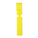 Maxbell 100pcs PVC Greenhouse Gardening Plant Stake Hanging Collar Tag Label Yellow