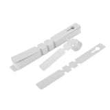 Maxbell 100pcs PVC Greenhouse Gardening Plant Stake Hanging Collar Tag Label White