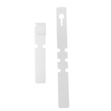 Maxbell 100pcs PVC Greenhouse Gardening Plant Stake Hanging Collar Tag Label White