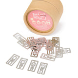 Maxbell Classic 20pcs/box 4 styles Metal Bookmarks Souvenir- Girl Face Expressions
