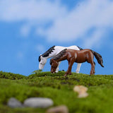 Maxbell 10pcs Miniature Dollhouse Bonsai Fairy Garden Landscape Horse Decor