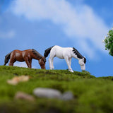 Maxbell 10pcs Miniature Dollhouse Bonsai Fairy Garden Landscape Horse Decor