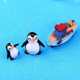 Maxbell 10pcs Miniature Small Penguin Dollhouse Bonsai Garden Resin Landscape
