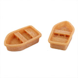 Maxbell 10x Miniature Dollhouse Craft Fairy Garden Resin Landscape Steamboat Decor S