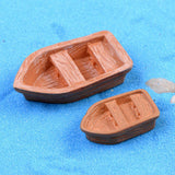Maxbell 10x Miniature Dollhouse Craft Fairy Garden Resin Landscape Steamboat Decor S