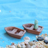 Maxbell 10x Miniature Dollhouse Craft Fairy Garden Resin Landscape Steamboat Decor S