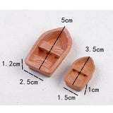 Maxbell 10x Miniature Dollhouse Craft Fairy Garden Resin Landscape Steamboat Decor S