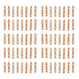 Maxbell 10x Miniature Dollhouse Fairy Garden Resin Landscape Fence Decor Wood Color