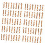 Maxbell 10x Miniature Dollhouse Fairy Garden Resin Landscape Fence Decor Wood Color