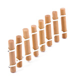Maxbell 10x Miniature Dollhouse Fairy Garden Resin Landscape Fence Decor Wood Color