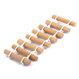 Maxbell 10x Miniature Dollhouse Fairy Garden Resin Landscape Fence Decor Wood Color