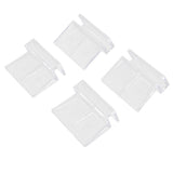 Maxbell 4Pcs Aquarium Fish Tank Plastic Clips Glass Cover Strong Support Holders 6mm