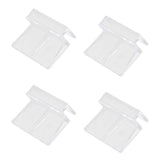Maxbell 4Pcs Aquarium Fish Tank Plastic Clips Glass Cover Strong Support Holders 6mm