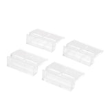 Maxbell 4Pcs Aquarium Fish Tank Plastic Clips Glass Cover Strong Support Holders 6mm