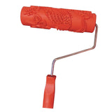 Maxbell 7" Embossed Flower&Bird Painting Roller with Plastic Handle for Wall Deco