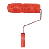 Maxbell 7" Embossed Flower&Bird Painting Roller with Plastic Handle for Wall Deco