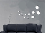 12Pcs Removable Mirror Decal Wall Decoration Art Mural Ornament Stickers