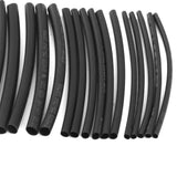 Maxbell 20PCS Assorted PVC Heat Shrinkable Tubing Wire Cable Sleeve 4 Sizes Black