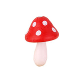 Maxbell 10pcs Miniature Dollhouse Fairy Garden Wood Landscape Mushroom Decor Red