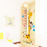 Giraffe Monkey Removable PVC Wall Decal Sticker Kids Height Measuring Chart