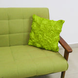 42cm Pillow Case Cushion Cover Satin Flower Throw Home Sofa Car Decor Green