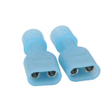 Maxbell 20pcs Fully Insulated Electrical Female Spade Wire Connector Terminals Blue