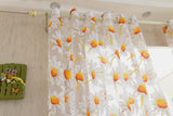Maxbell 250x100cm Sunflower Voile Window Treatment Curtain Sheer Panel Tulle Divider