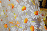Maxbell 1x2M Sunflower Voile Window Burnt-Out Curtain Sheer Panel Balcony Divider