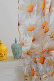 Maxbell 1x2M Sunflower Voile Window Burnt-Out Curtain Sheer Panel Balcony Divider