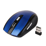 Maxbell 2.4GHz Wireless Optical Mouse &USB Receiver Adjustable DPI for PC Laptop Desktop -Blue