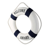Maxbell Welcome Blue Nautical Wall Decor Ship Boat Ring Life Buoy Preserver 20cm