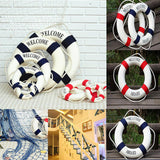 Maxbell Welcome Blue Nautical Wall Decor Ship Boat Ring Life Buoy Preserver 20cm