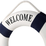 Maxbell Welcome Blue Nautical Wall Decor Ship Boat Ring Life Buoy Preserver 20cm