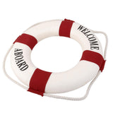 Maxbell Welcome Red Nautical Wall Decor Ship Boat Ring Life Buoy Preserver 35cm