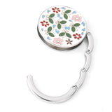 Maxbell Round Flower Folding Bag Handbag Purse Table Hook Hanger Holder Gift- White